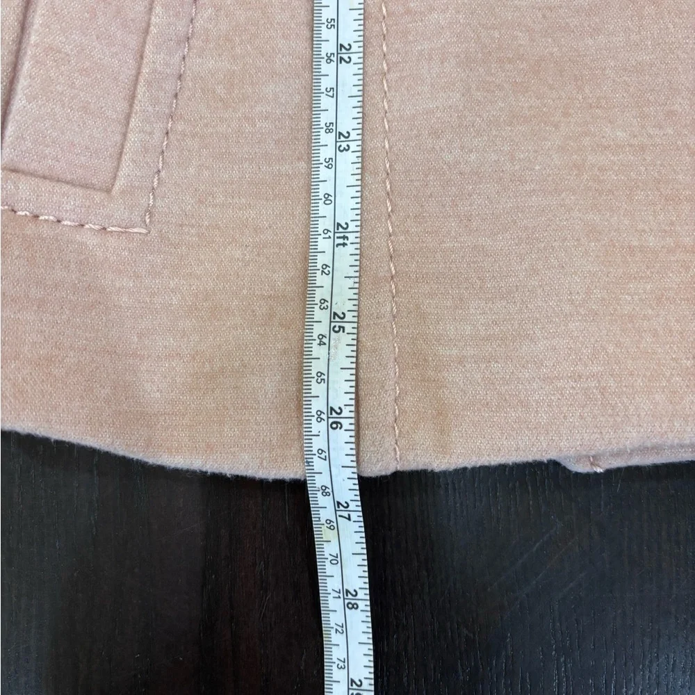 H&M Light Pink Blush Double Breasted Jacket Coat Trench Size 6 - Picture 6 of 11